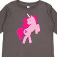 thumbnail image 4 of Inktastic Pink unicorn Girls Long Sleeve Toddler T-Shirt, 4 of 5