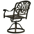 thumbnail image 5 of vidaXL 3 Piece Bistro Set Cast Aluminium Bronze, 5 of 5