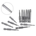 thumbnail image 4 of 12Pcs 50mm Magnetic for Torx Screwdriver Bits Set 1/4\" Electric Screwdriver for T5-T40, 4 of 8