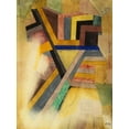 thumbnail image 2 of Klee, Paul 19x24 Black Ornate Wood Framed with Double Matting Museum Art Print Titled - Abstract Painting, 2 of 4