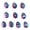 Blue Powder, variant on Wofarmy 10Pcs Spinner Noise Blades Fishing Lures Kit Uv Modified Colorful Diy Lures Saltwater Spinner Lure Making Fishing Accessories Powder