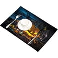 thumbnail image 3 of EREHome Ensemble de 4 Napperons Citrouille d'Halloween, Protecteur de Table 12x18 Pouces, 3 of 5