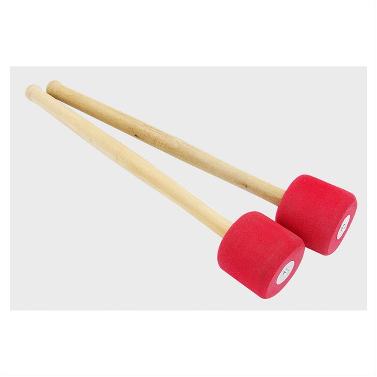Red 12.8 Inch Foam Rubber Drum Sticks, Bass Drum Sticks, Non-Slip Bass Percussion Sticks, Percussion Accessories