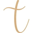 thumbnail image 1 of Wood MDF Letter T, Craft Alphabet 5'' Small Home Décor, Buttey Honey Font, 1 of 3