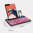 thumbnail image 6 of Wekity Wireless Bluetooth Keyboard,  Dual Mode Multi-Device Cute Portable Slim Wireless Keyboard with USB Nano, 20m Connection Distance for Tablet PC Windows Android iOS Mac (Pink), 6 of 7