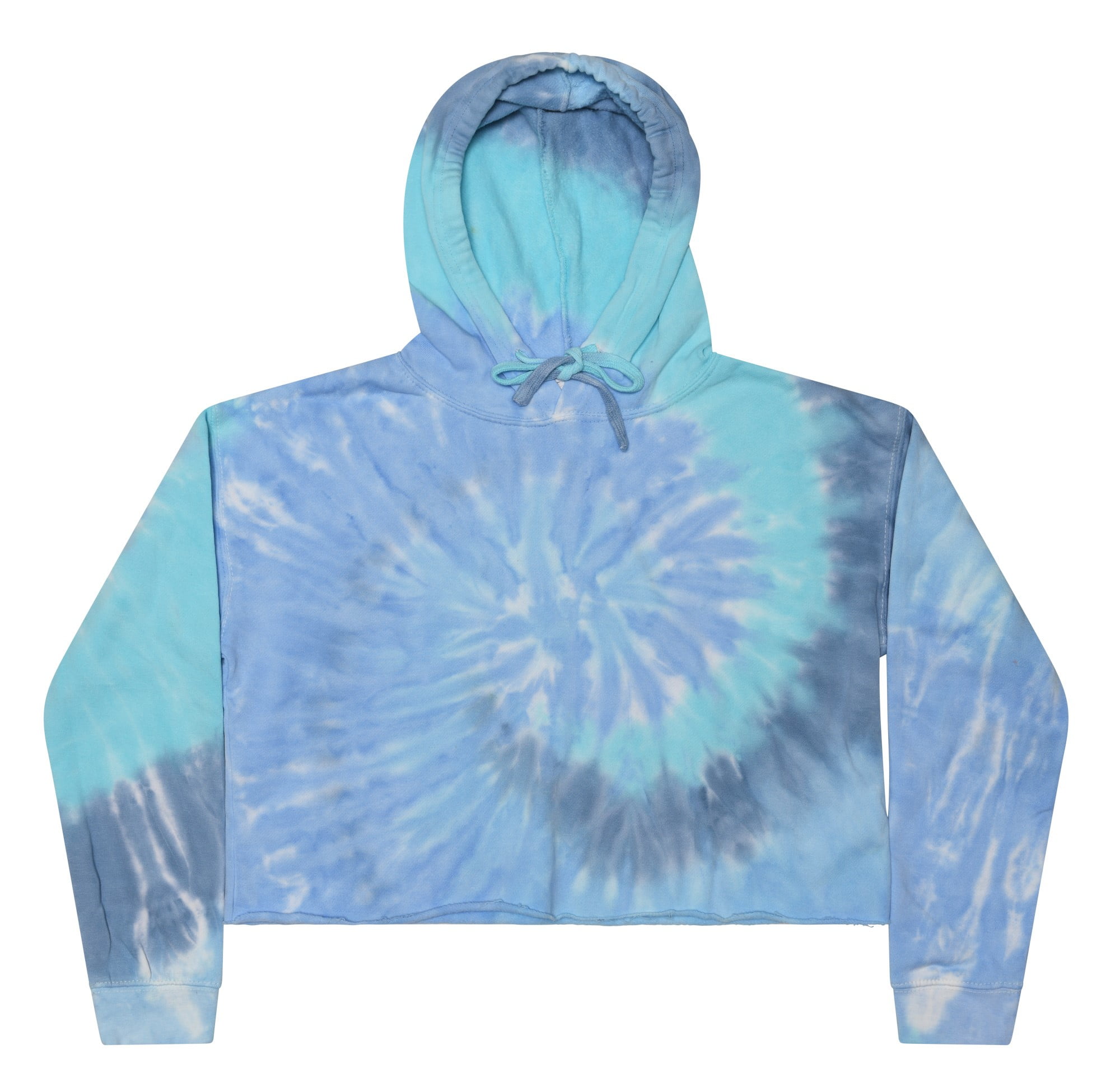 tie dye crop top and sweatpants set