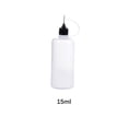 thumbnail image 3 of Vogacara 5 unids/lote, caja de almacenamiento de botellas de plástico práctica de presión precisa, buen sellado, jarrones de gran capacidad, papel DIY Juguetes de construcción Negro 15ml Vogacara FN010725-08, 3 of 6