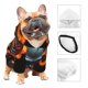 thumbnail image 3 of Fotbe Flame Metal Skull Sudadera con Estampado para Perros Pequeños – Suéter con Capucha para Mascotas, Tela Suave de Forro Polar con Bolsillo-X-Small, 3 of 7