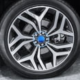 thumbnail image 2 of Unique Bargains 4 Pcs 58mm 4 Clips Car Wheel Rim Hub Center Caps Cover with Blue Sticker Black, 2 of 6