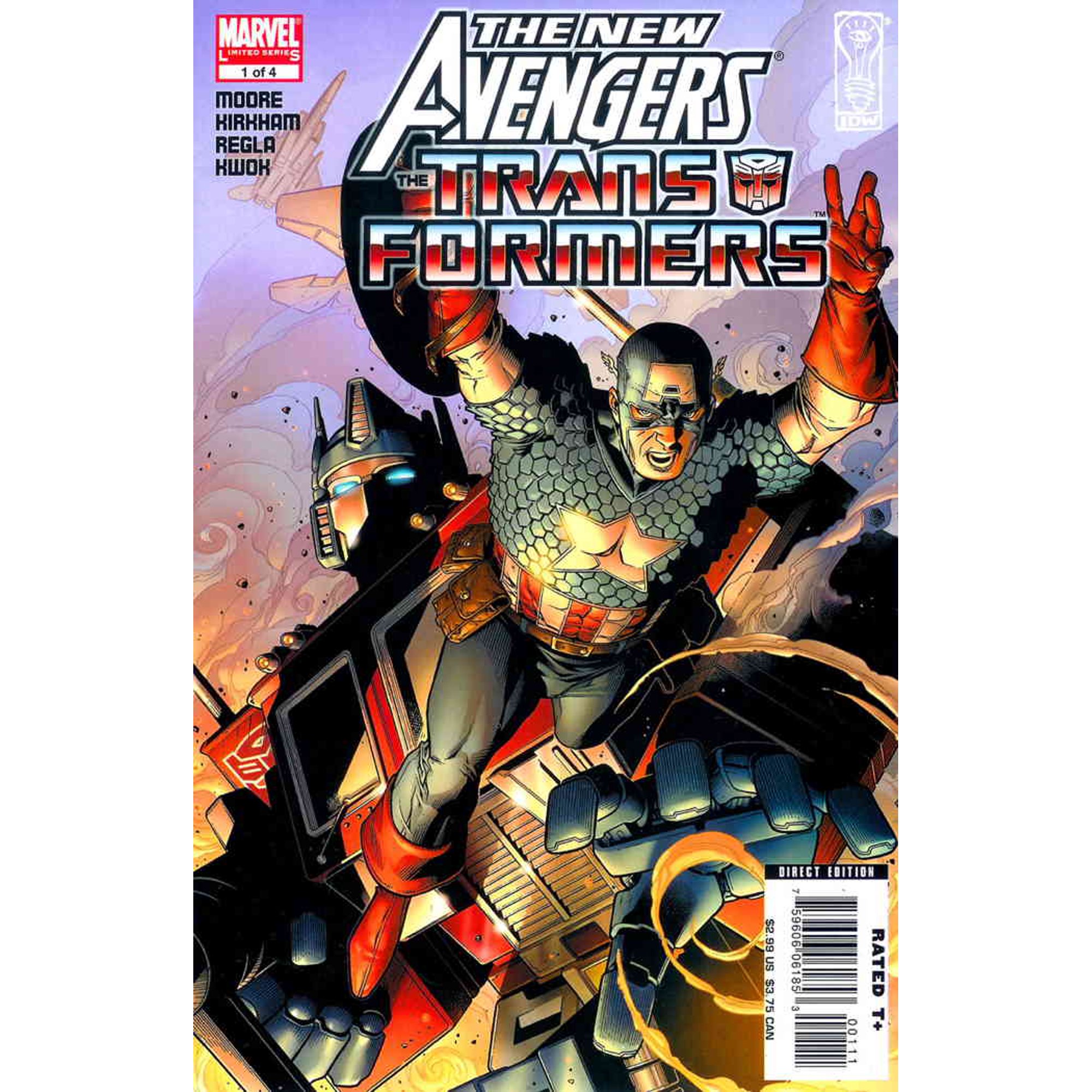 New Avengers/Transformers #1 VF ; Marvel Comic Book