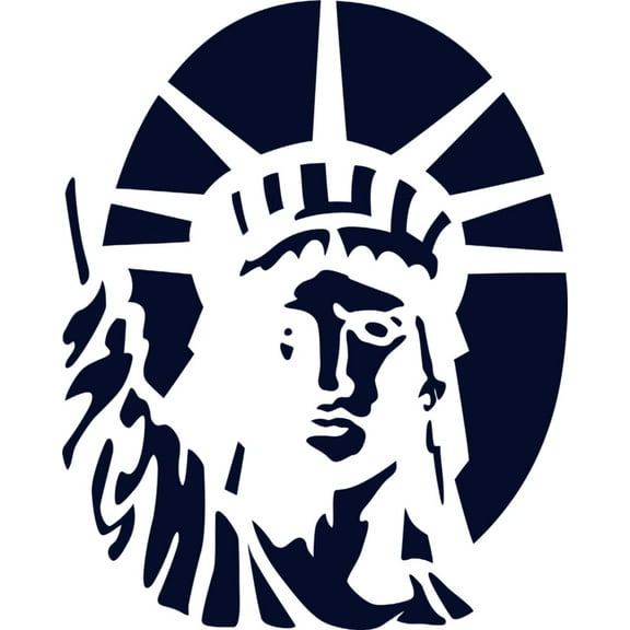 Statue Lib Picture Art - Living Room Sticker Vinyl Wall Decal 12  X 18 Inches