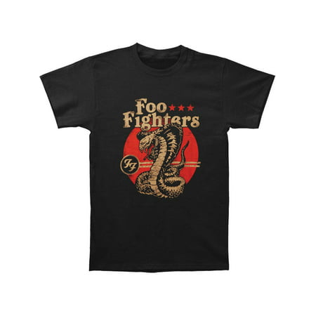 Foo Fighters Men's  Cobra Slim Fit T-shirt Black (Best Foo Fighters Live Performance)