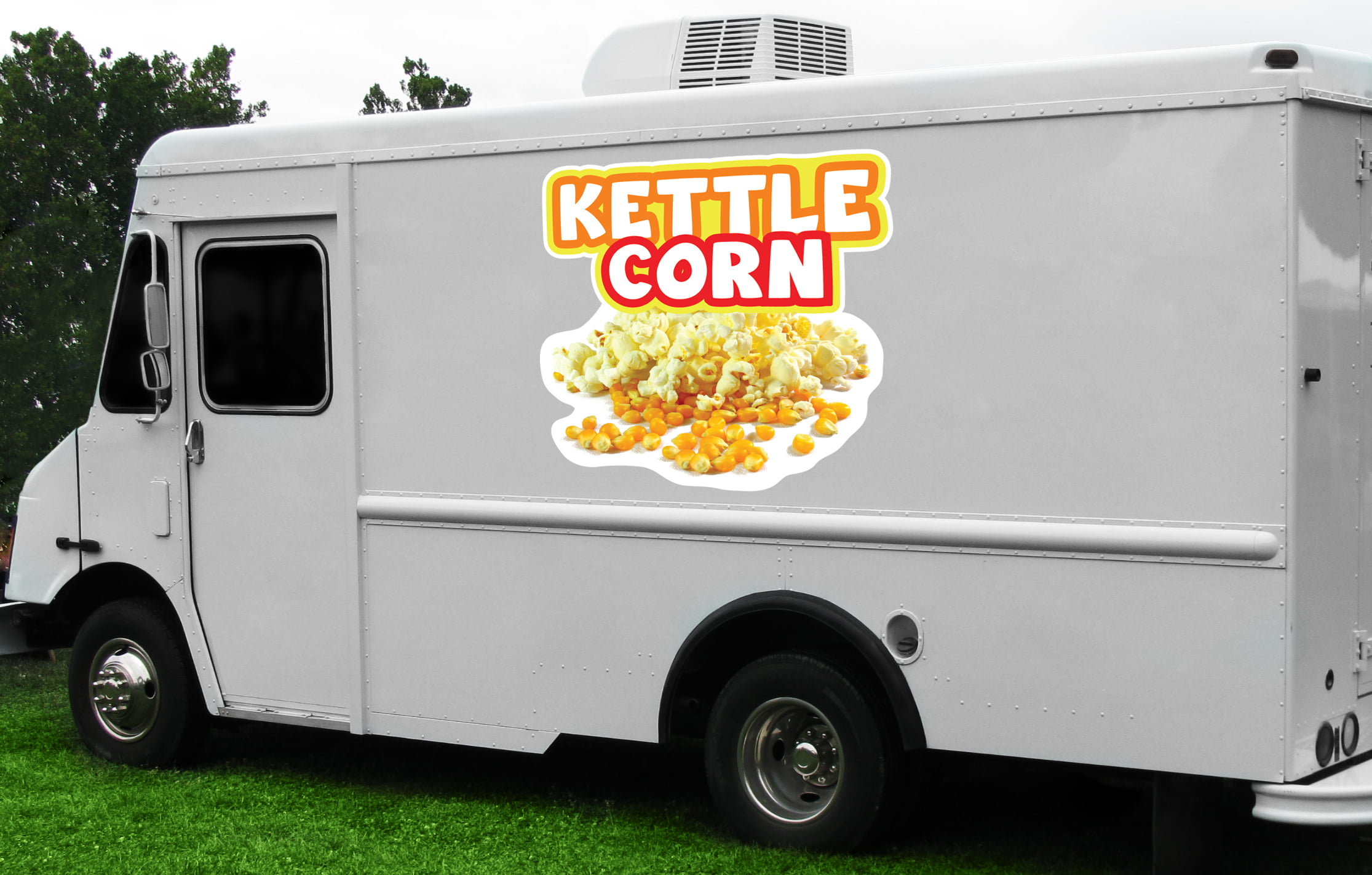 Food Truck Concession Vinyl Sign Sticker Kettle Corn DECAL Choose Your Size 