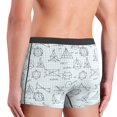 thumbnail image 4 of Men's Boxer Briefs, Math equation Print Soft Comfy Mens Underwear Boxer Briefs Breathable With Widen Waist, 4 of 7