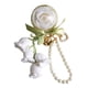 thumbnail image 5 of Llavero con flor eterna, adorno colgante, adorno para fiesta, mochila, llavero elegante Blanco, 5 of 9