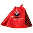 thumbnail image 2 of Storybook Wishes Reversible Red and Black Striped Magician Cape with Top Hat Embroidery, 2 of 2
