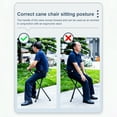 thumbnail image 5 of Crutch Stool with 300-pound Weight Capacity Sturdy Wicker Chair with Excellent Stability 300 Lbs Crutch Stool with Seat for Seniors for Camping, 5 of 9
