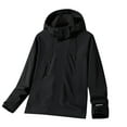 thumbnail image 2 of HongQid Rain Jacket for Women Waterproof Lightweight Windbreaker Jacket with Hood Packable Raincoat with Pockets, 2 of 5