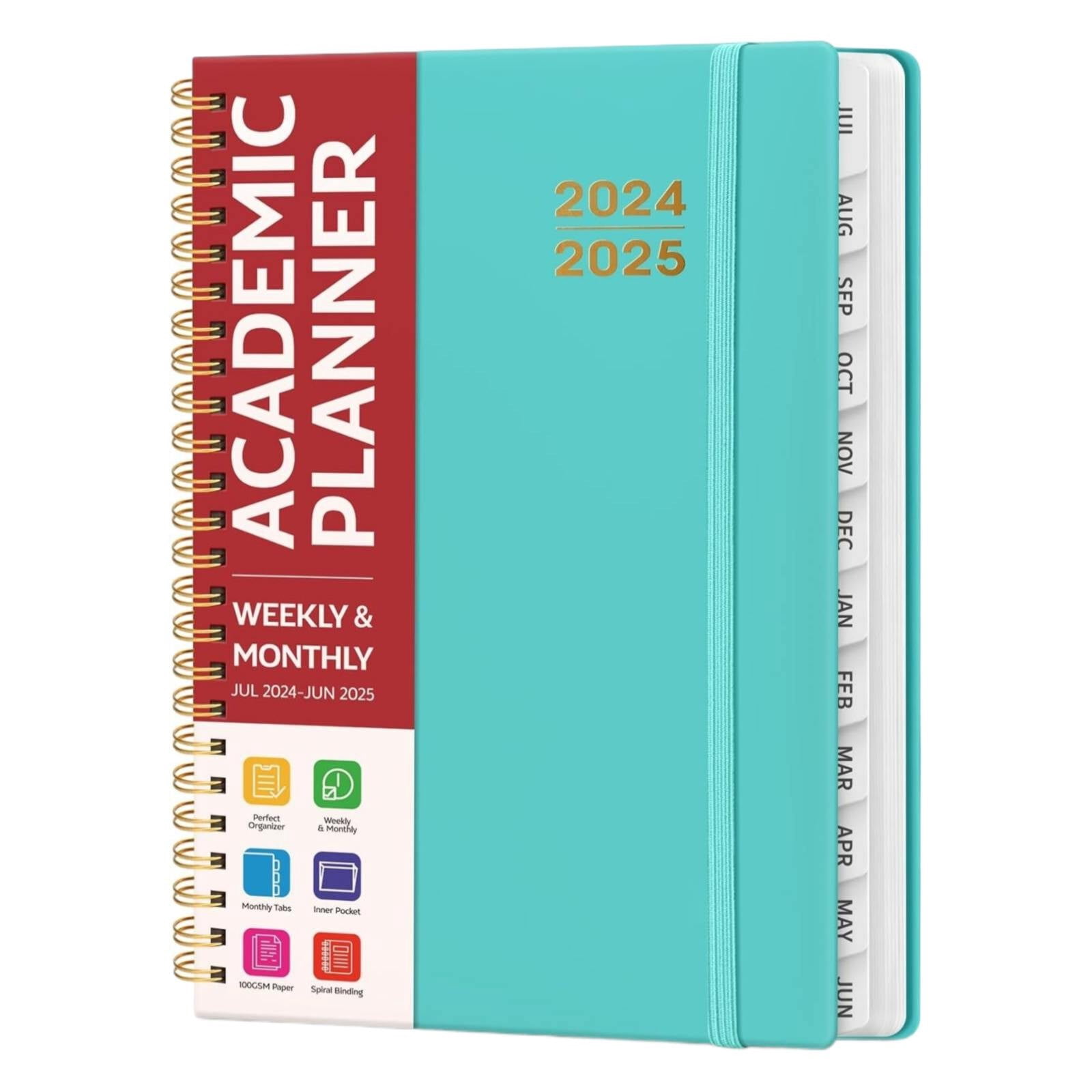 Clearance notebook for recording under $7,Academic Planner 2024 2025 For Women & Men Monthly And Weekly Calender Planner Jul 2024 Jun 2025 A5 (6.3" X 8.5") Teacher Planner 2024 2025 With Tabs I