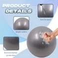 thumbnail image 3 of BESTSKY Exercise Ball,9.84in Workout Ball,Anti-Slip Pregnancy Ball,Gray, 3 of 7
