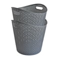 thumbnail image 1 of Paquete De 2 Cestos Organizadores De Lavandería Almacenamiento Gris, 1 of 5