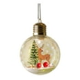 thumbnail image 1 of Fiudx Bola Luminosa Navideña Colgante, Diseño de Muñeco de Nieve, Función de Luz Led, Decoración Acrílica Transparente, Escaparate Festivo, Celebración de Nochebuena, Cuerda Fácil de Colgar, Pieza Ún, 1 of 2