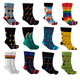 thumbnail image 1 of Calcetines De Vestir Caballero Colores Locos SET de 12 Pares Mad Socks Calcetines vestir divertidos, 1 of 4