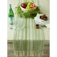 thumbnail image 5 of DII Braided Stripe Jacquard Fringe Table Runner, 5 of 5