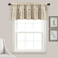 thumbnail image 4 of Lush Decor Linen Button Valance - Gray White, 4 of 11