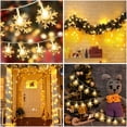 thumbnail image 3 of Syenll Christmas Snowflake Lights, 19.7ft 40 LED Fairy String Lights, Decorative Hanging Lights for Patio Party Wall Decor, Warm White, 3 of 8