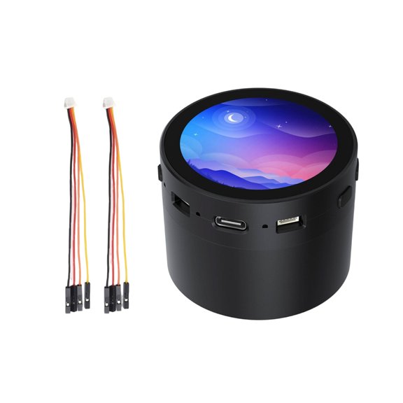 Multifunction RP2350 Microcontroller Development Board 1.85inch Round Capacitive Touchable Screen Display Expansion Board