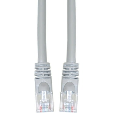 Cat6 Ethernet Cable, 24AWG, RJ45 Gold Plate Connector, ETL, 4 Pair Stranded Copper, Snagless Mold Boot Unshielded Twisted Pair (UTP) Internet Network Patch Cable, 6 Inches, Gray, CableWholesale