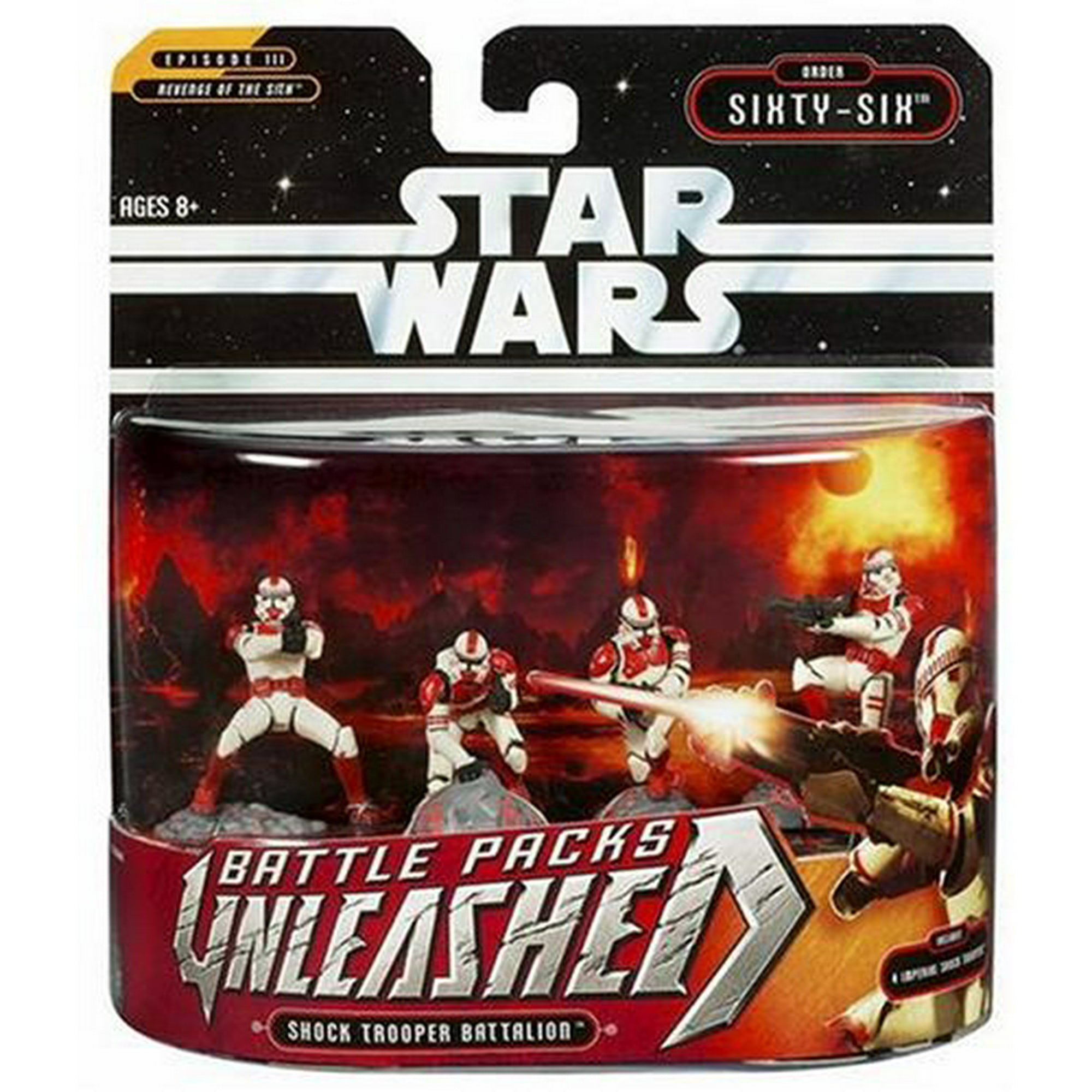 スター・ウォーズ UNLEASHED BATTLE PACK Hasbro Star Wars Unleashed Battle 4 Pack Shock Trooper Pack