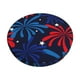 thumbnail image 1 of Disketp Red White Blue Fireworks Funda Redonda para Taburete, Funda de Cojín para Silla de Bar Suave y Elástica-12 inch, 1 of 7