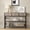 Gray - 43 in, variant on Aufeile 43" Narrow Console Table, Entryway Table with 3 Drawers and Outlets, Fabirc Sofa Table with Open Shelves for Couch, Hallway, Foyer, Living Room, Black