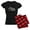 With Red Plaid Pant, variant on CafePress - Whale Shark Diver Diving Scuba Women's Dark Pajama - Women's Short Sleeve Print T-Shirt and Pants Dark Cotton Pajama Set