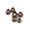 Brown, variant on Serene Spaces Living Decorative Antique Platinum Mercury Glass Ball Ornament for Holiday Décor, Set of 6