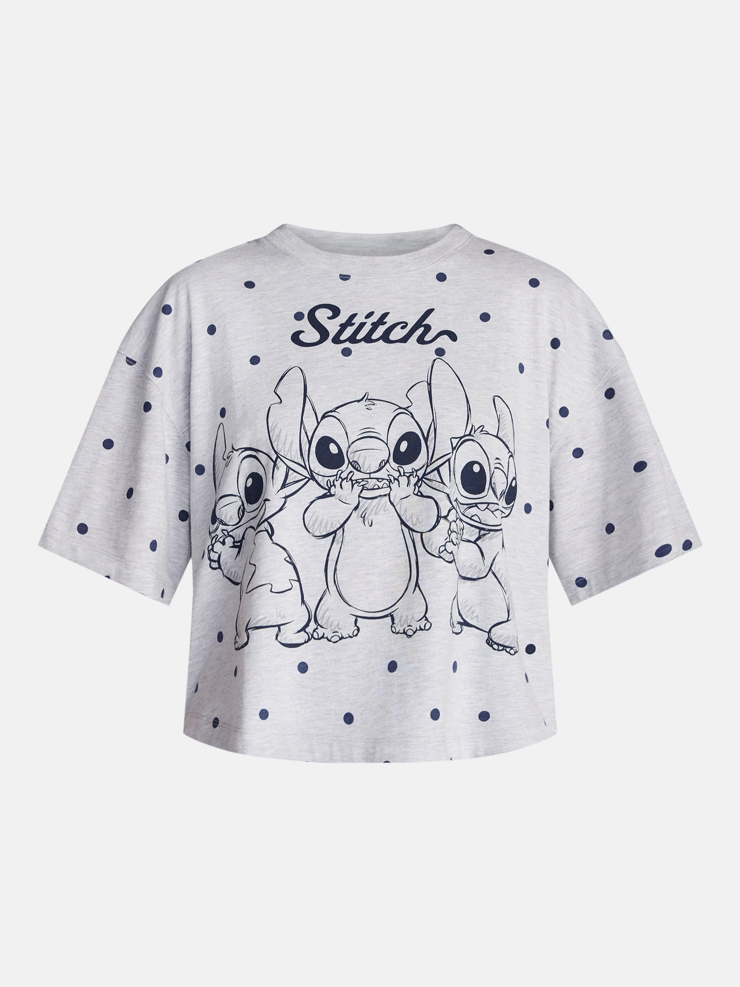 Lilo and Stitch Women's Fashion Boxy Tee, Sizes XXS-XXL