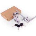 thumbnail image 1 of Shed Door Latch L-Handle Lock Kit with 4 Keys, 4-1/2" Stem, 1 of 5