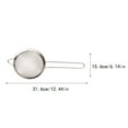 thumbnail image 4 of Naiovety Tamiz de harina, colador frito de aceite Premium, colador de malla en polvo, sarga de 16CM Herramientas y accesorios para hornear Grano diagonal 16CM6 Naiovety HA060381-18, 4 of 6
