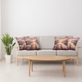 thumbnail image 3 of Ambesonne Lake Throw Pillow Cover Pack of 4, Mesmerizing Sunset Mountains, 4 Pcs-20" x 20", Salmon Purple Grey, 3 of 5