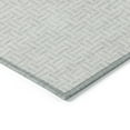 thumbnail image 5 of 9' X 12' Silver And Gray Geometric Washable Indoor Outdoor Area Rug, 5 of 5