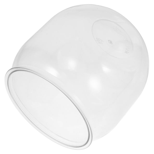 CATIEBYE Small Gold Fish Bowls For Real Fish Clear Fish Container Oval For Decoration 1Pack