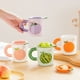 thumbnail image 5 of Inteprter Taza de cerámica Café Té Agua Tazas creativas Fruta Avena Taza Mango Porcelana Restaurante Suministros de oficina Regalo Mostrada Uva Inteprter HA080833-01, 5 of 6