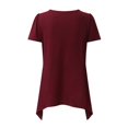 thumbnail image 4 of Vêtements de Grossesse Offres de l'Action de Grâce Liquidation Été Vêtements de Maternité pour Femmes Col Rond Manches Courtes Volants Pli Hauts de Grossesse, 4 of 4