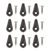 Tineasur Glass Retainer Clips Brown ABS Quick Installation for Furniture