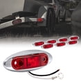 thumbnail image 1 of Luces marcadoras de remolque ONLINE LED STORE de 2,5 pulgadas, color rojo cromado IP67, 1 of 8