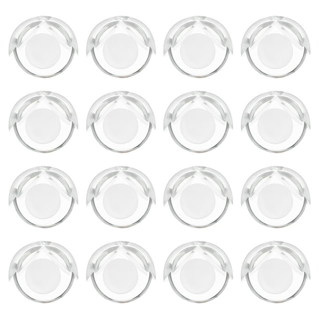 Uxcell 16 Pack Soft Corner Protector, PVC Round Table Corners Guards Furniture Corner & Edge Safety Bumpers, Clear