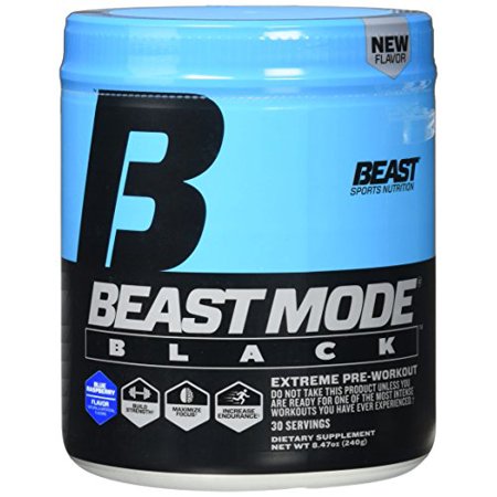 Beast Sports Nutrition, Beast Mode Black Pre-Workout, Blue ...