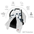 thumbnail image 3 of Car Seat Cover Baby - Congratulation Graduate Breathable Infant Car Seat Cover for Baby Carseat, Lightweight Comfort Baby Essentials Must Haves Newborn Stuff for Girl Boy, 3 of 7